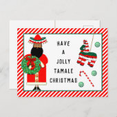 Funny Feliz Navidad Carte postale (Devant / Derrière)