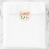 Funny feliz navidad ronde sticker (Tas)