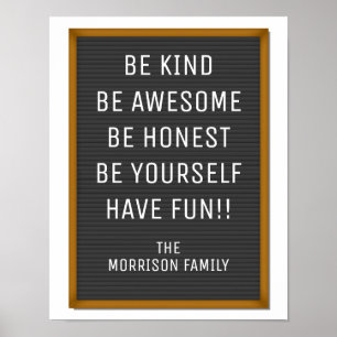 Funny Felt Letter Board Uw aangepaste tekst, Citaa Poster