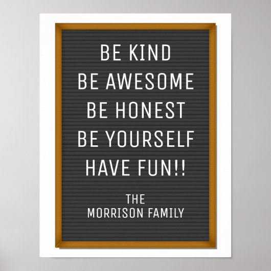 Funny Felt Letter Board Uw aangepaste tekst, Citaa Poster (Voorkant)