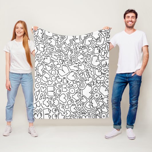 Funny feminist baby fleece deken (In situ)