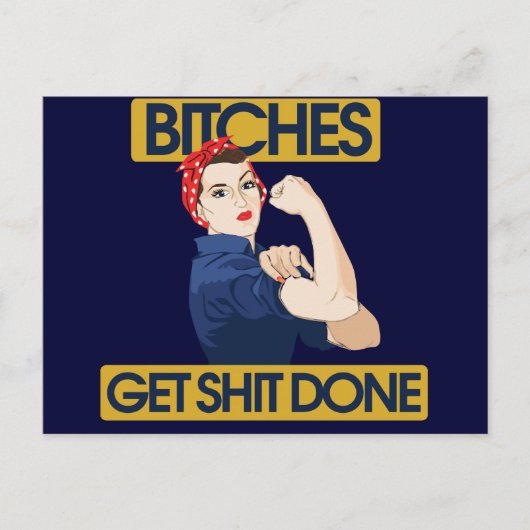 Funny feminist humor briefkaart (Voorkant)