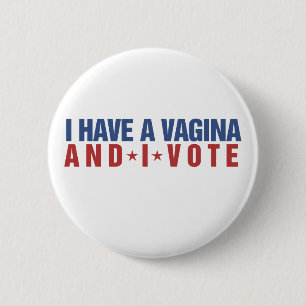 Funny feminist humor ronde button 5,7 cm
