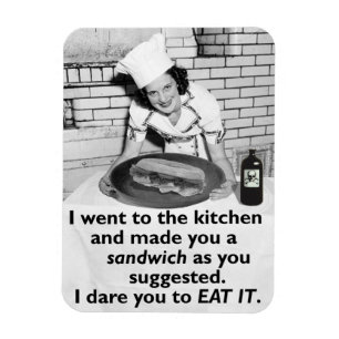 Funny Feminist maakt me een Sandwich Magneet