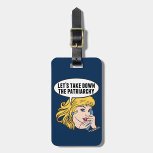 Funny Feminist Pop Art Anti Patriarchy Retro Women Bagagelabel