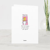 Funny Femme carte d'anniversaire, ami de carte d'a (Dos)