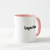 Funny Femme Maths Enseignante Mug Logarithme Joke (Devant droit)