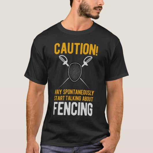 Funny Fencing T-shirt (Voorkant)