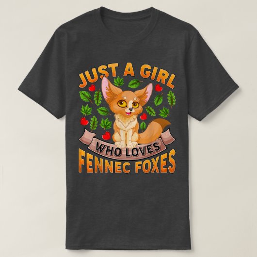 Funny Fennec Fo Lover is gewoon een meisje dat van T-shirt (Design voorkant)