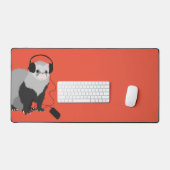 Funny Ferret avec casque - Music Lover (Clavier et souris)