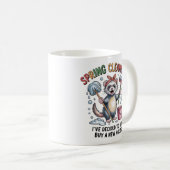 Funny Ferret Spring Cleaning Mug - House Cleaning  (Devant droit)