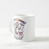 Funny Ferret Spring Cleaning Mug - House Cleaning  (Devant gauche)