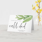 Funny Fête des pères Cadeau Appelez Papa carte de (Fleur jaune)