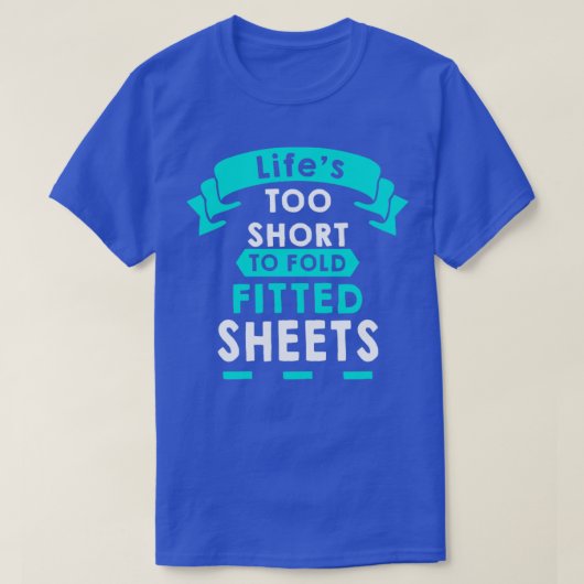 Funny Fied Sheet Folding Laundding T-shirt (Design voorkant)