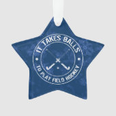 Funny Field Hockey Holiday Ornament (voorkant)
