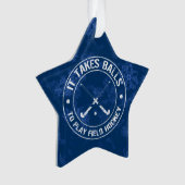 Funny Field Hockey Holiday Ornament (voorkant)