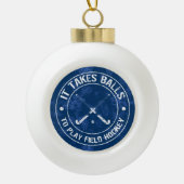 Funny Field Hockey Holiday Ornament (Voorkant)