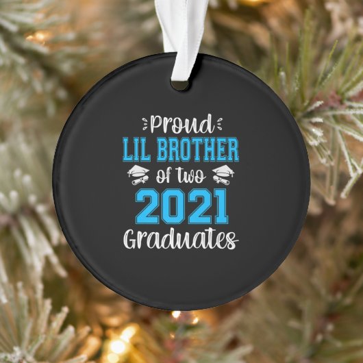 Funny Fier Lil Frère De 2021 Diplômés (Arbre)