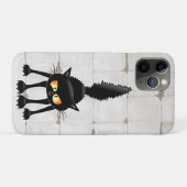 Funny Fierce Black Cat Cartoon  Case-Mate iPhone Case (Achterkant (horizontaal))