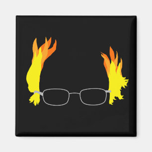 Funny Fiery Hair Bernie Sanders Magneet