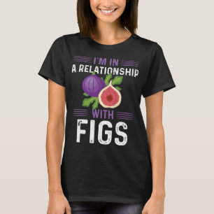 Funny Fig Lover Design Vegetarische vijgen Plant T-shirt