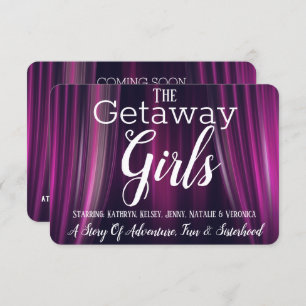 Funny Film Parodie Girls Getaway Invitation