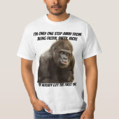 Funny Filthy Dirty Rich Gorilla T-shirt (Voorkant)