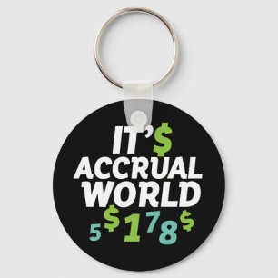 Funny Finance Accountant Kantoor Het is Accrual Wo Sleutelhanger