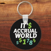 Funny Finance Accountant Kantoor Het is Accrual Wo Sleutelhanger (Voorkant)