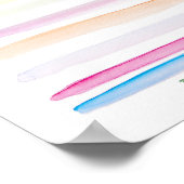 Funny Finance Kantoor Art De Bottom Line Pastels Poster (Hoek)