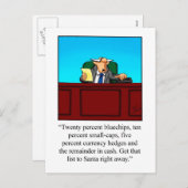 Funny Financial Humor Kerstmis Briefkaart (Voorkant / Achterkant)
