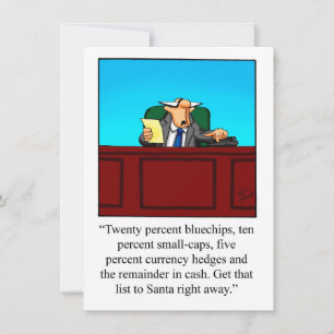Funny Financial Humor - Uitnodiging voor kerstfees