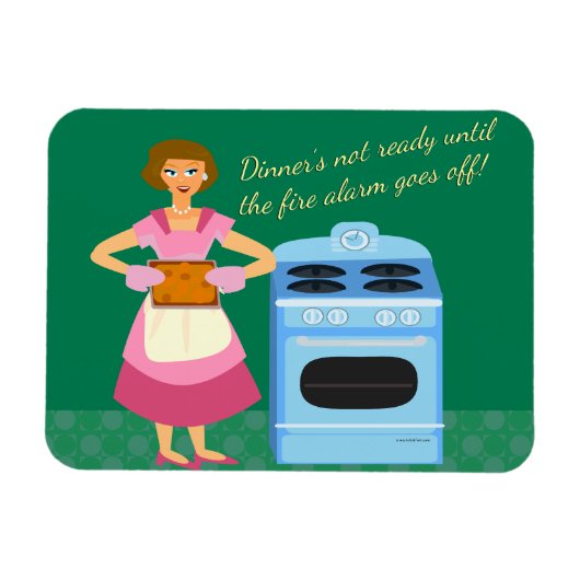 Funny Fire Alarm Super Time Gezegde Magneet (Horizontaal)