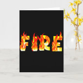 Funny Fire And Ice Fire Couple Diy Costume Hallowe Kaart (Gele Bloem)