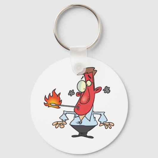 Funny Fire Eater Sleutelhanger (Voorkant)