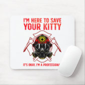 Funny Firefighter Art For Men Women Fireman Gag Fi Muismat (Met muis)