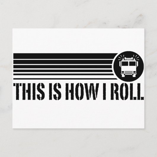 Funny Firefighter Briefkaart (Voorkant)