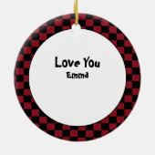 Funny Firefighter Gift - Dank u Fireman Keramisch Ornament (Achterkant)