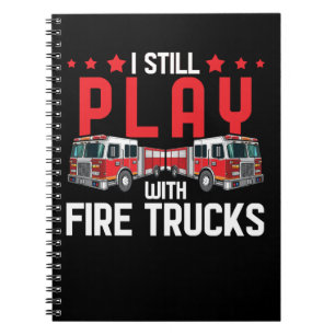 Funny Firefighter Pap Husband Witty Fireman Notitieboek