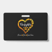 Funny FireFighter Police Kantoor Defibrillator Badge (Achterkant)