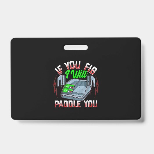 Funny FireFighter Police Kantoor Defibrillator Badge (Voorzijde)