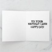 FUNNY FIREFIGHTER SUR LA GRANDE CARTE D'ANNIVERSAI (Intérieur)