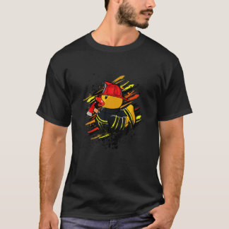 Funny Fireman Duck T-shirt