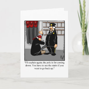Funny Firemen Humor Welkom Wenskaart Kaart