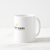 Funny First Day of School Mug – “I Need a Coffee" (Devant droit)
