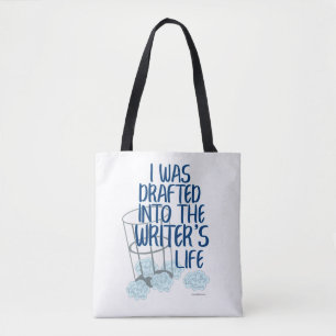 Funny First Draft Author Book Slogan Design Draagtas