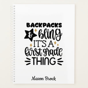 Funny First-graad gepersonaliseerd cadeau Planner