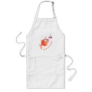 Funny Fish and Worm Love Romantic Schort