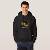 Funny-Fish Het dragen van een Cowboy Pet-Dad- Hoodie (Voorkant volledig)