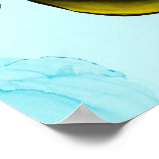 Funny Fish in Ocean under the Zee Poster (Hoek)